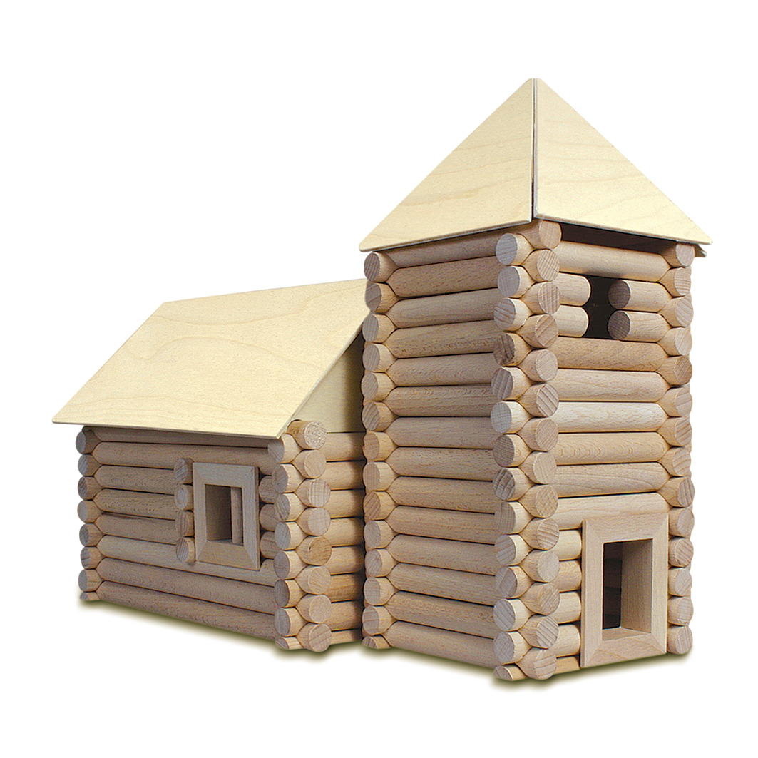 Gebäude und Häuser Holzbausteine Bausatz Kinder