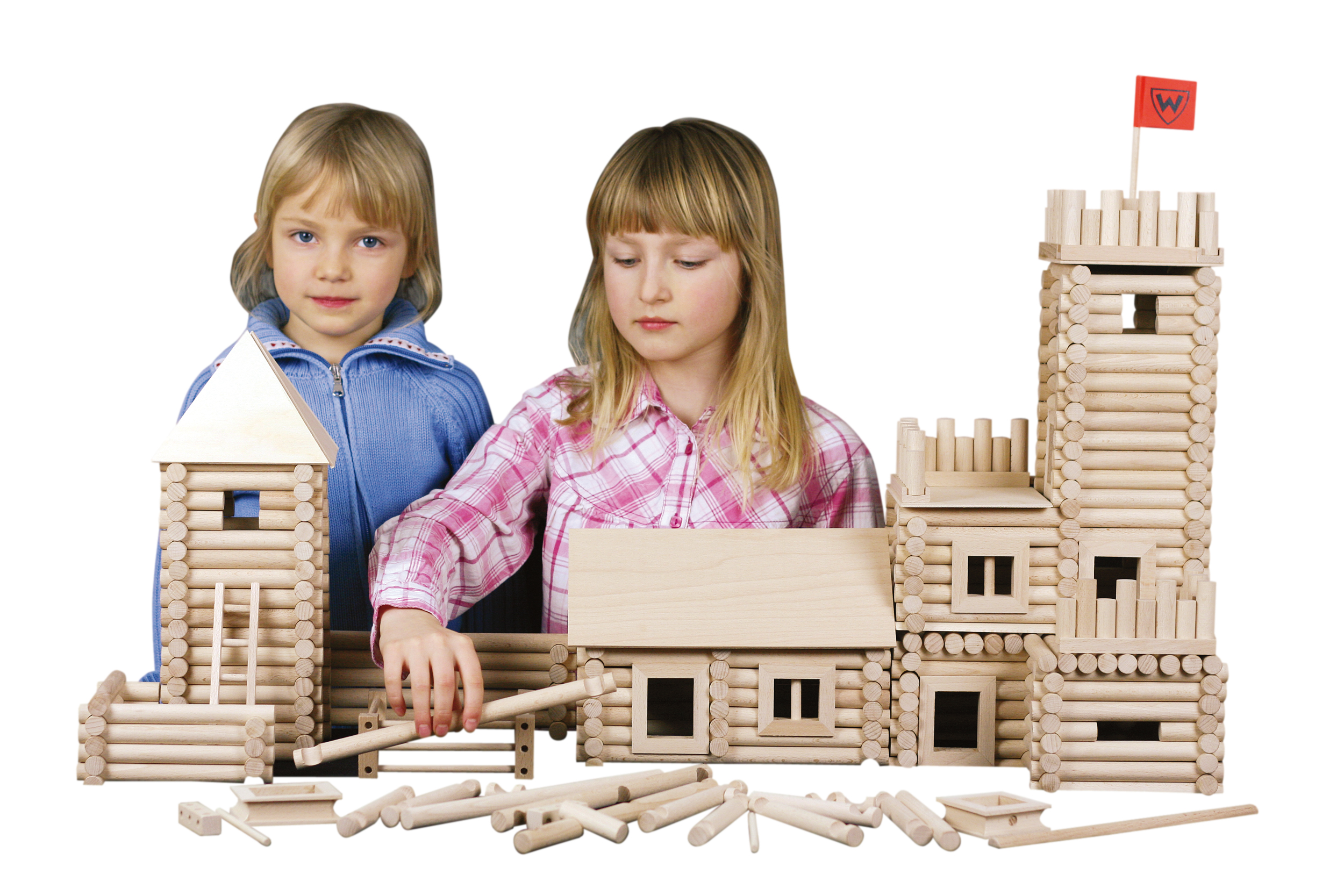 Holzbausteine Bausatz für Kinder