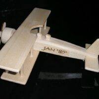 Holzflugzeuge Doppeldecker Geschenk zum Geburtstag