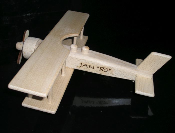 Holzflugzeuge Doppeldecker Geschenk zum Geburtstag