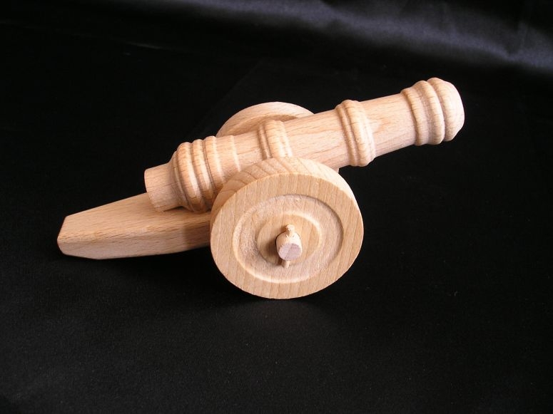 Holzspielzeug Kanone