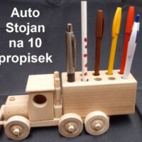 Auto Stiftehalter, Holz-Werbeartikel