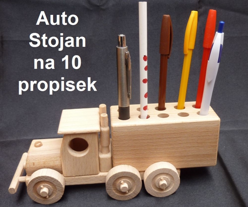 Auto Stiftehalter, Holz-Werbeartikel