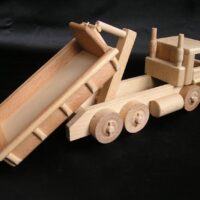 Holzspielzeug LKW Holzlastwagen mit Container