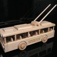 Obus - Trolleybus Kinder Holzspielzeug