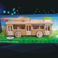 Trolejbus dřevěná hračka, dřevěné dárky