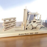 Lagerist Geschenk Stapler personalisiert