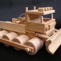 Holz-Schneeraupe – Geschenk & Modell