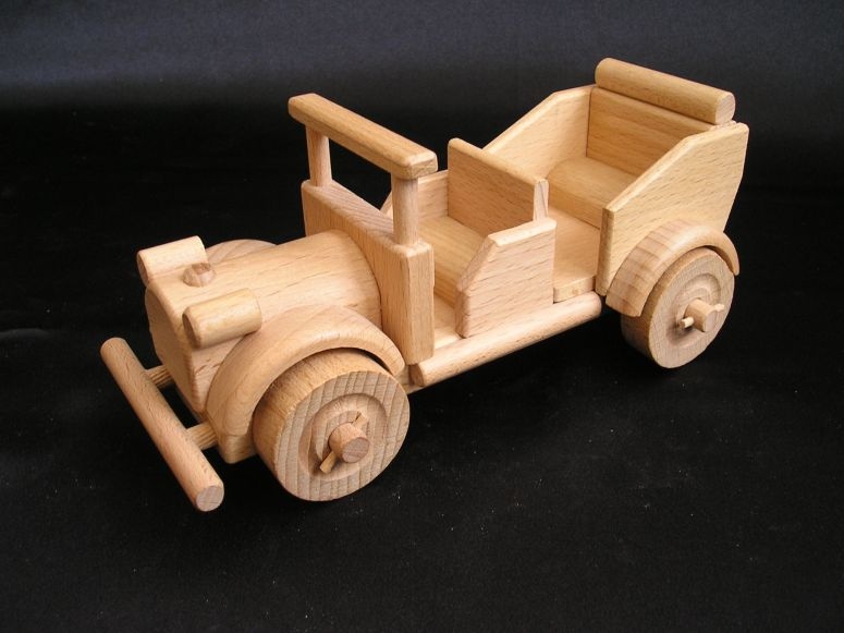 Holz-Oldtimer Holzspielzeug Auto für Sammler und Kinder