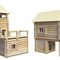Holzbausatz für 17 verschiedene Gebäude