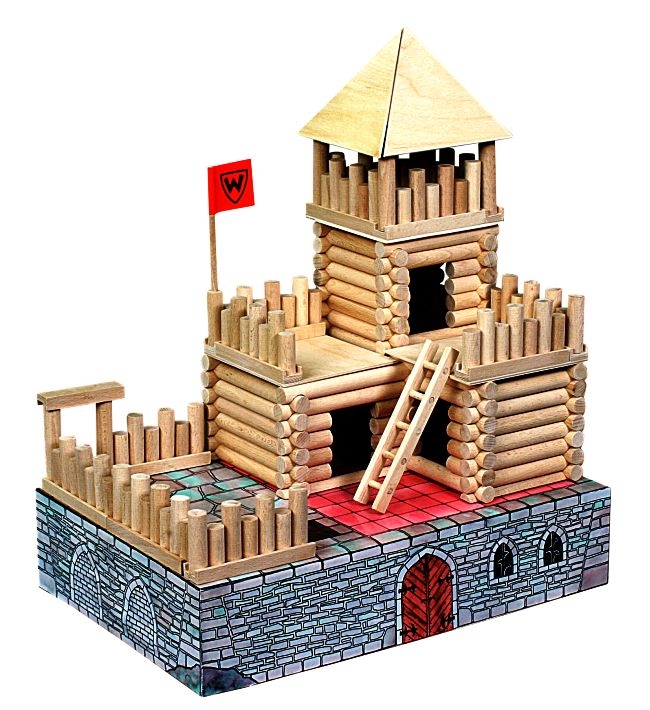 Burg-Festung Holzbausatz für Kinder