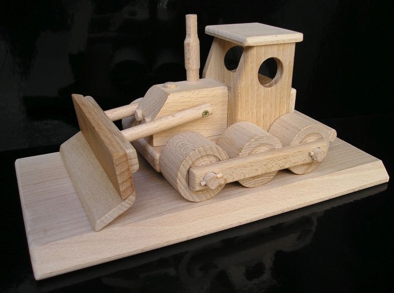 Bulldozer auf Sockel