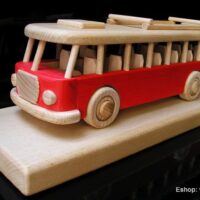 Holzgeschenk Spielzeug Bus