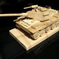 Panzer, Militärtechnik, Holzgeschenke Modell russischer Panzer T72