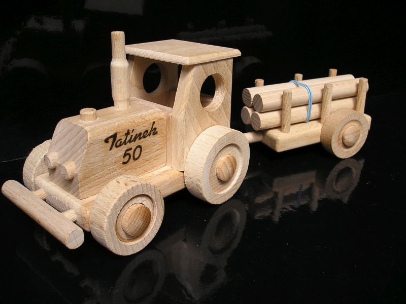 Holzgeschenke für Traktorfahrer, Holzspielzeug