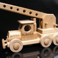 Holz-Autokran Spielzeug für Kinder