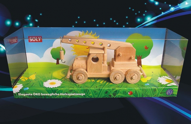 Holzkran Spielzeug für Kinder, Jungen
