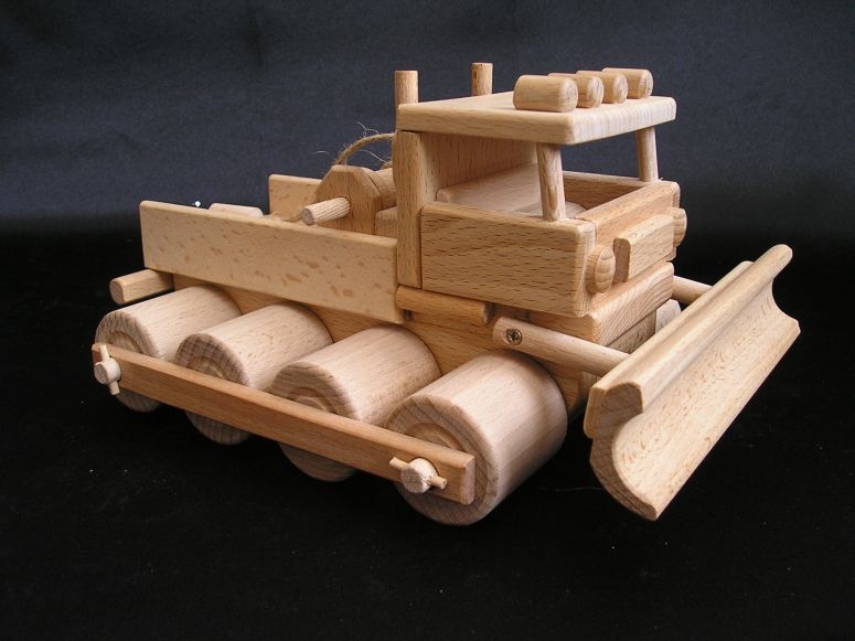 Schneepflege Holzschneepflug Geschenk