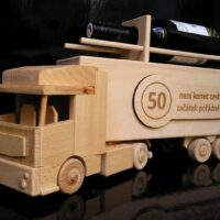 LKW Fahrer Geschenk aus Holz zum Geburtstag