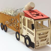Truck Geschenk – Geschenkset mit LKW mit Flasche
