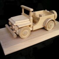 US-Jeep Geländewagen Militär als Holzspielzeug Geschenk