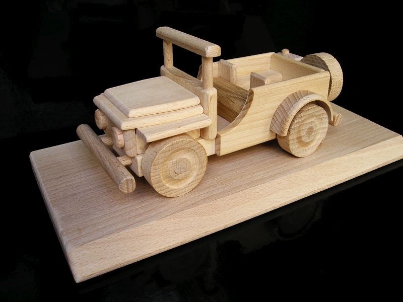 US-Jeep Geländewagen Militär als Holzspielzeug Geschenk