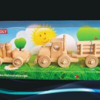 Kinder Holzspielzeug LKW Holzauto und Holz-LKW mit Holzladung