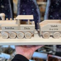 Geschenk zur Geburt eines Jungen Eisenbahn