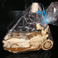 Motorrad Geschenk für Biker Flasche Ruhestand