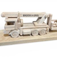 LKW-Arbeitsbühne Geschenk – Holzmodell für Fahrer