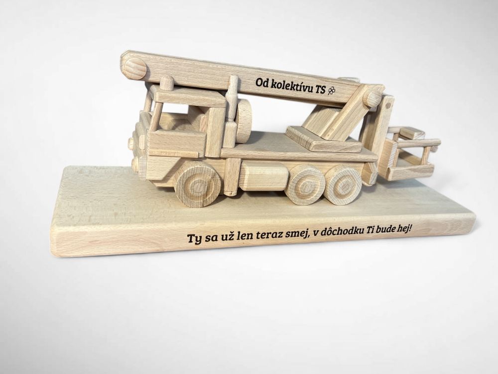 LKW-Arbeitsbühne Geschenk – personalisiertes Modellfahrzeug