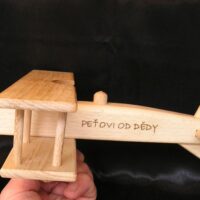 Holzflugzeuge Doppeldecker Geschenk zum Ruhestand