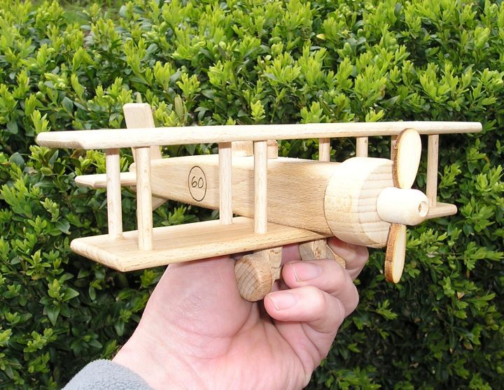 Holzflugzeuge Doppeldecker Geschenkspielzeug