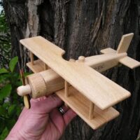 Geschenkmodell Flugzeug Holzspielzeug