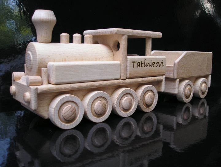 Holz-Eisenbahnen Geschenk Modelllokomotive
