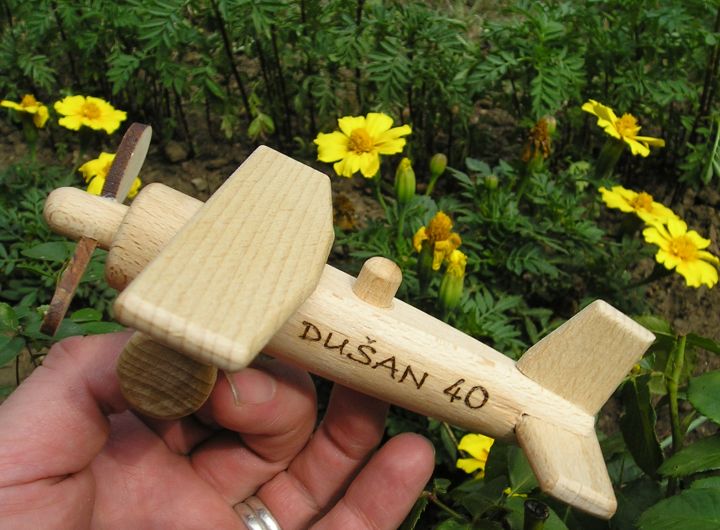 Holzflugzeug Spielzeug für Kinder