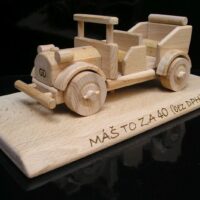 Holzauto Oldtimer Geschenk für Firmenchef