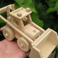 Landwirtschaftlicher Lader Holzgeschenke und Spielzeuge