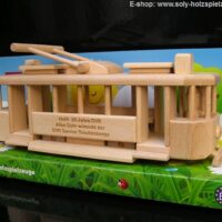 Historische Straßenbahn Šalina Modell zum Geburtstag Jubiläum Holzgeschenke und Spielzeuge