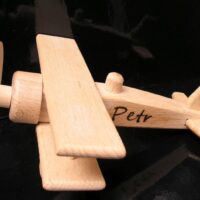 Kleines Flugzeug Holzspielzeug
