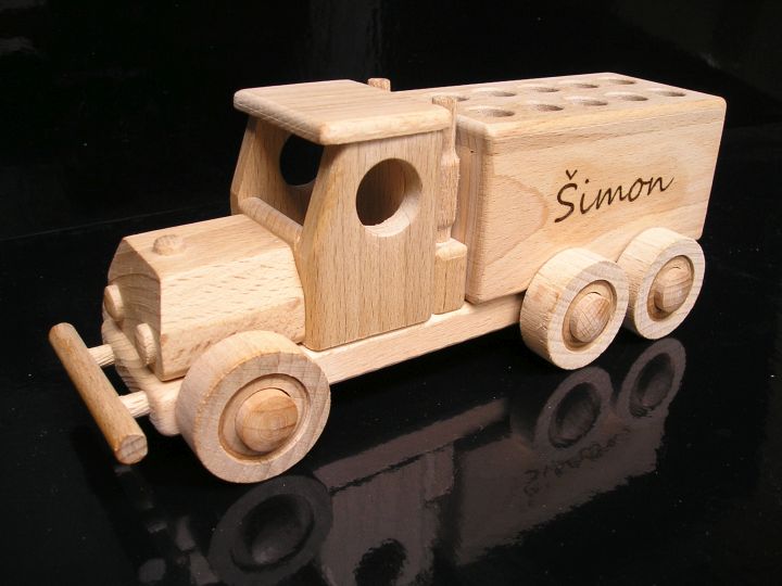 Auto Stiftehalter, Holz-Werbeartikel