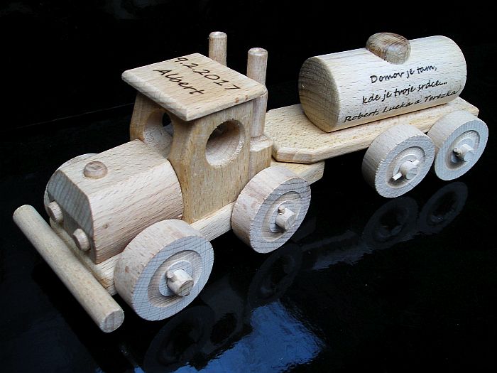 Tankwagen Lkw Holzspielzeug