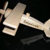Kleines Flugzeug, Holzflugzeug Spielzeug