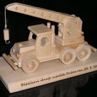 Kranwagen Modell Geschenk zum Geburtstag für Fahrer