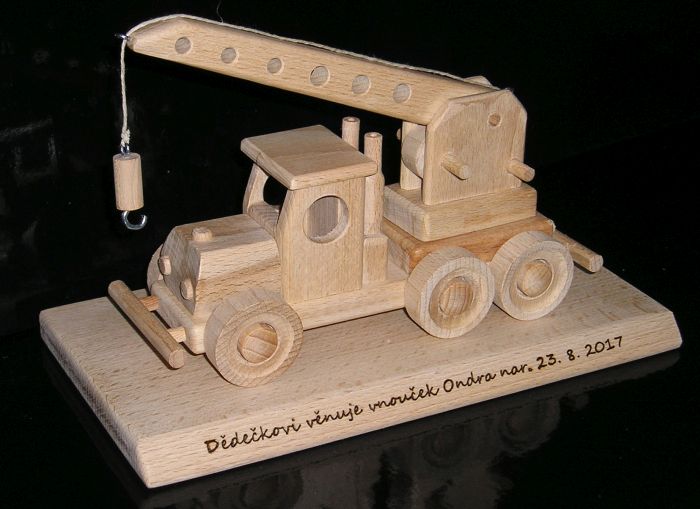 Kranwagen Modell Geschenk zum Geburtstag für Fahrer