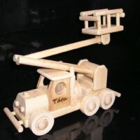 Holzspielzeug Montagefahrzeug Bühne, Hubsteiger