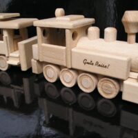 Holzspielzeug Dampflokomotive Zug für Kinder