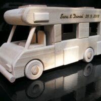Campinganhänger Caravan Holzmodell Wohnmobil