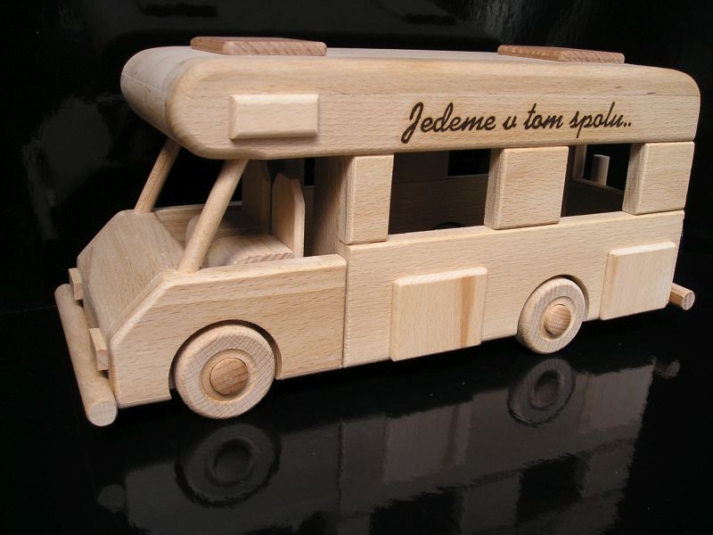 Holzwohnwagen Geschenk für Caravan-Fans