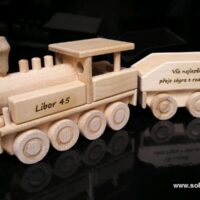 Dampflokomotive Holz-Eisenbahnen Lokomotive mit Kohletender